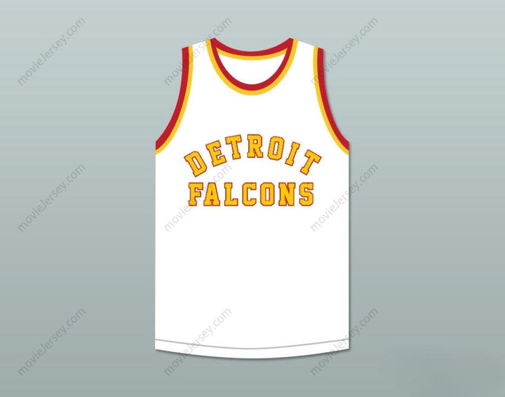 CUSTOM ANY Name Number STAN MIASEK 14 DETROIT FALCONS WHITE BASKETBALL JERSEY Top Stitched S-6XL