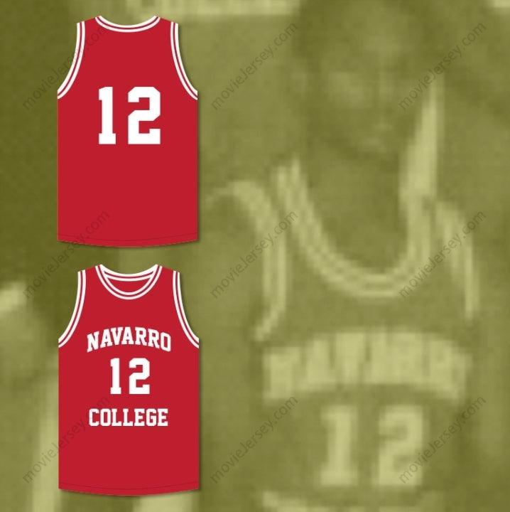 CUSTOM ANY Name Number CAMERON GILES 12 NAVARRO  RED BASKETBALL JERSEY Top Stitched S-6XL