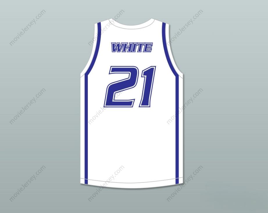 CUSTOM ANY Name Number DERRICK WHITE 21 LEGEND HIGH SCHOOL TITANS WHITE BASKETBALL JERSEY 2 Top Stitched S-6XL