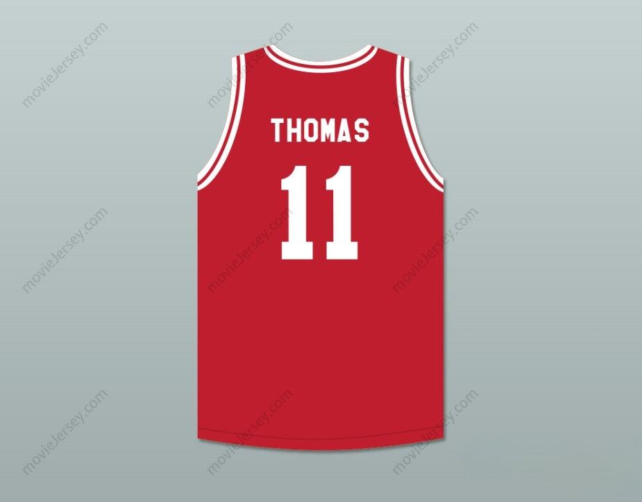 CUSTOM ANY Name Number ISIAH THOMAS 11 PUSH EXCEL PRO BASKETBALL CLASSIC RED BASKETBALL JERSEY 1988 CHARITY EVENT Top Stitched S-6XL