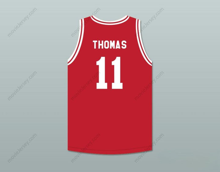 CUSTOM ANY Name Number ISIAH THOMAS 11 PUSH EXCEL PRO BASKETBALL CLASSIC RED BASKETBALL JERSEY 1988 CHARITY EVENT Top Stitched S-6XL