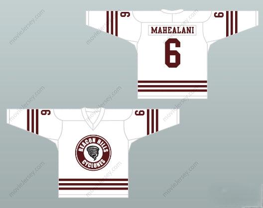 Custom Any Name Number Danny Mahealani 6 Beacon Hills Cyclones Hockey Jersey Teen Wolf TV Series Top Stitched S-6XL