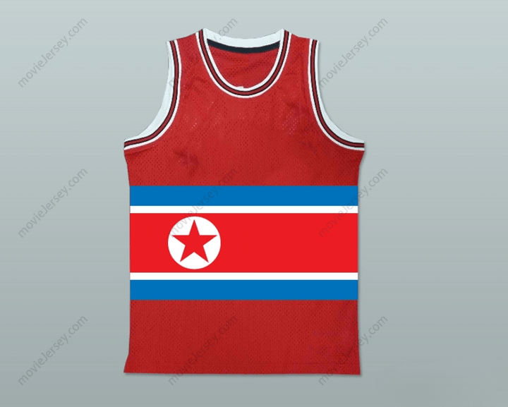CUSTOM ANY Name Number DENNIS RODMAN N KOREA BASKETBALL JERSEY Top Stitched S-6XL