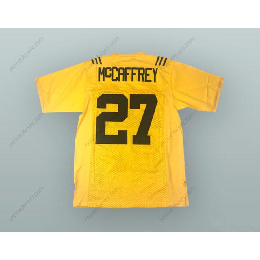 CUSTOM ANY Name Number CHRISTIAN MCCAFFREY 27 U.S. ARMY HIGH SCHOOL ALL-AMERICAN YELLOW FOOTBALL JERSEY Top Stitched S-6XL
