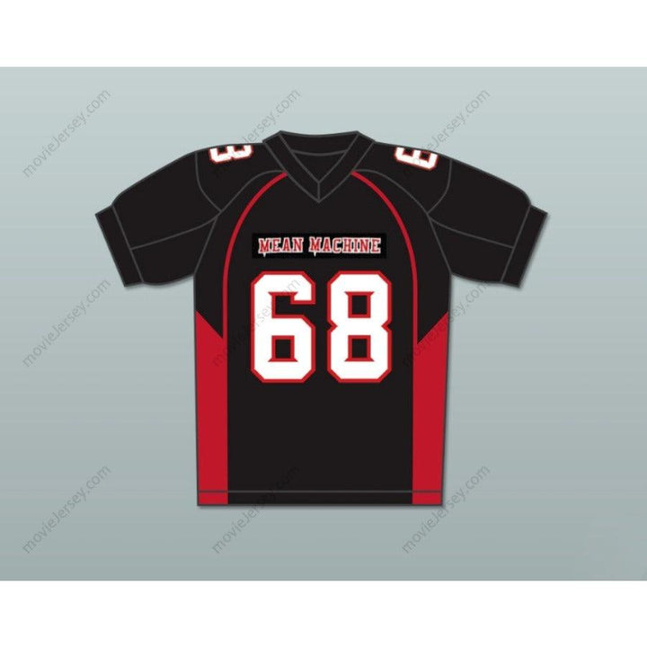 CUSTOM ANY Name Number 68 GRADY MEAN MACHINE CONVICTS FOOTBALL JERSEY INCLUDES PATCHES Top Stitched S-6XL