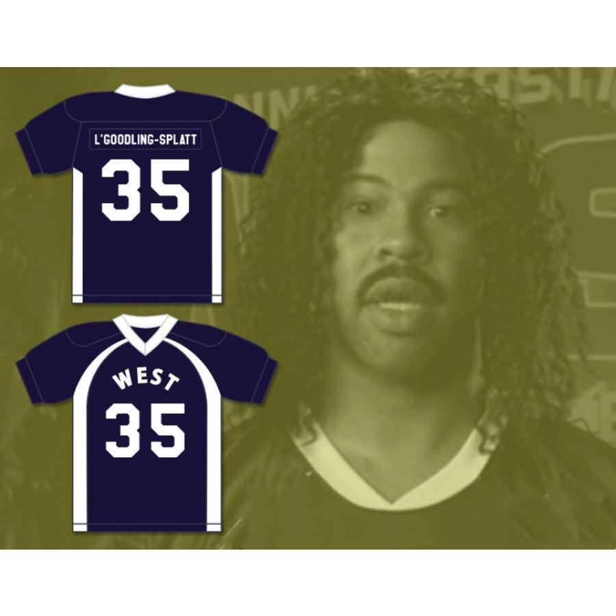 CUSTOM ANY Name Number COLLEGE BOWL SWIRVITHAN L'GOODLING-SPLATT 35 WEST Football Jersey Top Stitched S-6XL