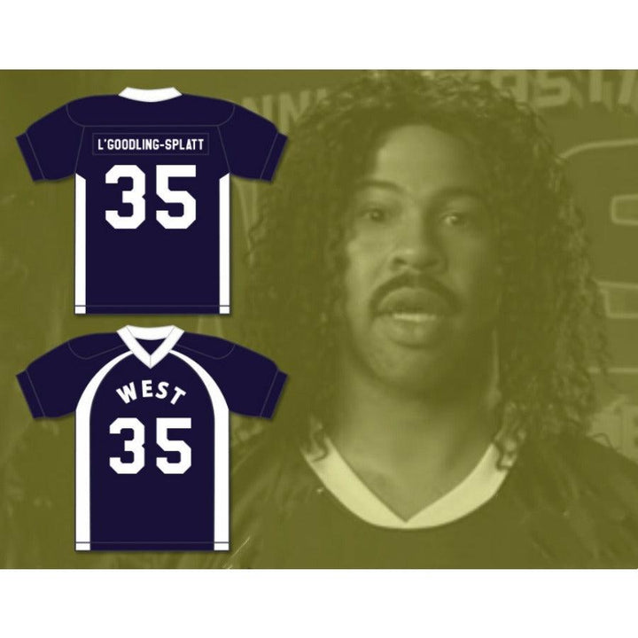 CUSTOM ANY Name Number COLLEGE BOWL SWIRVITHAN L'GOODLING-SPLATT 35 WEST Football Jersey Top Stitched S-6XL