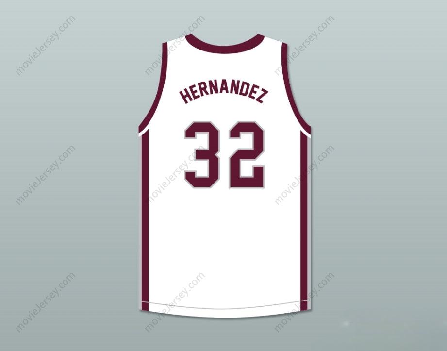 CUSTOM ANY Name Number AARON HERNANDEZ 32 BRISTOL CENTRAL RAMS WHITE BASKETBALL JERSEY KILLER INSIDE: THE MIND OF AARON HERNANDEZ Top Stitched S-6XL