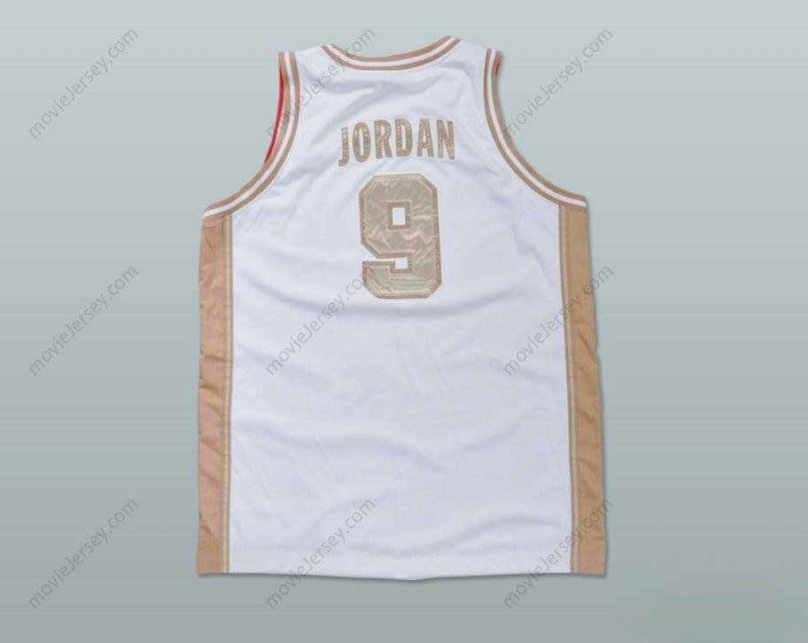 CUSTOM ANY Name Number MICHAEL   USA WHITE AND GOLD BASKETBALL JERSEY Top Stitched S-6XL