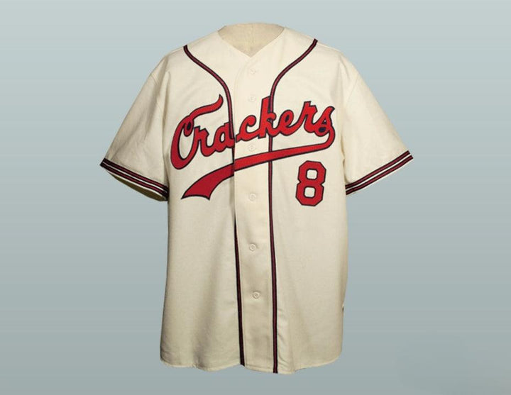 Custom Any Name Number 1957 REPLICA  CRACKERS BUTTON-DOWN BASEBALL JERSEY NEW Top Stitched S-6XL