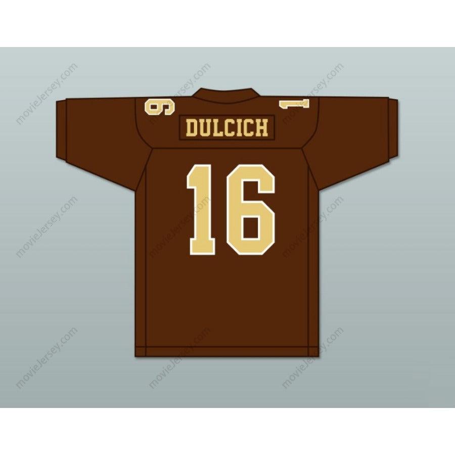CUSTOM ANY Name Number GREG DULCICH 16 SAINT FRANCIS HIGH SCHOOL GOLDEN KNIGHTS Football Jersey Top Stitched S-6XL