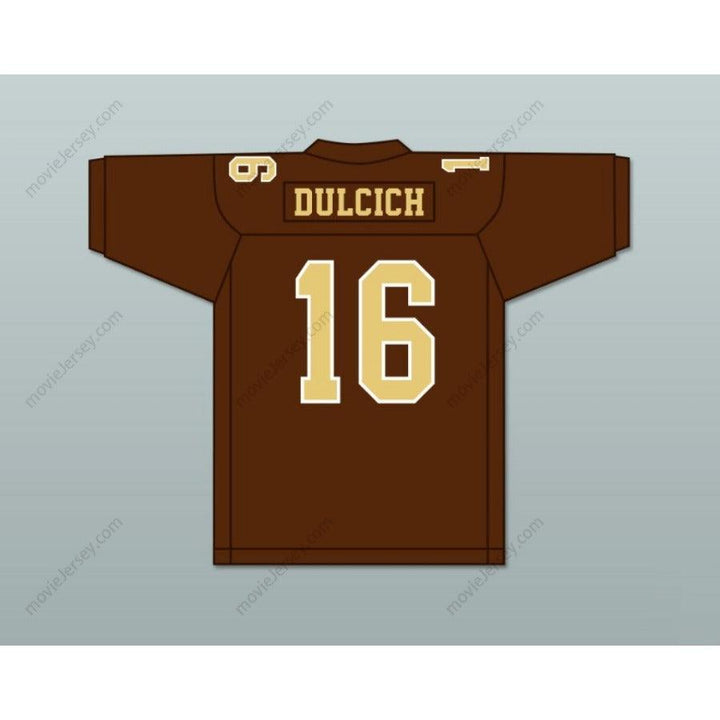 CUSTOM ANY Name Number GREG DULCICH 16 SAINT FRANCIS HIGH SCHOOL GOLDEN KNIGHTS Football Jersey Top Stitched S-6XL
