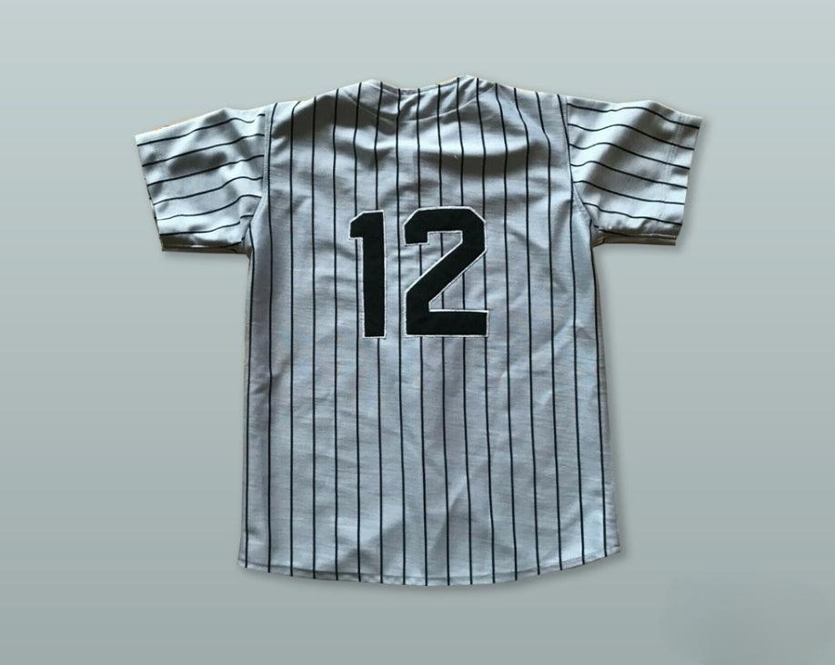 Custom Any Name Number NICARAGUA 12 GRAY PINSTRIPED BASEBALL JERSEY Top Stitched S-6XL