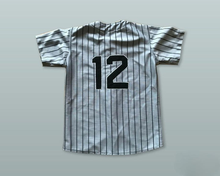Custom Any Name Number NICARAGUA 12 GRAY PINSTRIPED BASEBALL JERSEY Top Stitched S-6XL