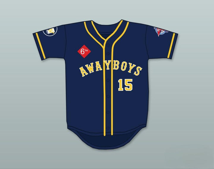 Custom Any Name Number JAMESON BILL BELLAMY 15 AWAYBOYS BASEBALL JERSEY 6TH ANNUAL ROCK N' JOCK SOFTBALL CHALLENGE 1995 Top Stitched S-6XL