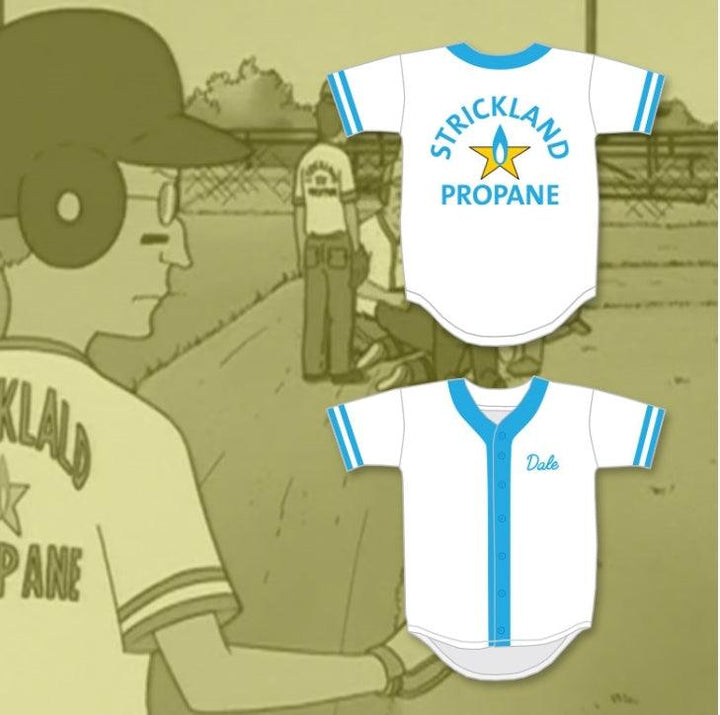 Custom Any Name Number DALE GRIBBLE STRICKLAND PROPANE SOFTBALL TEAM BASEBALL JERSEY Top Stitched S-6XL