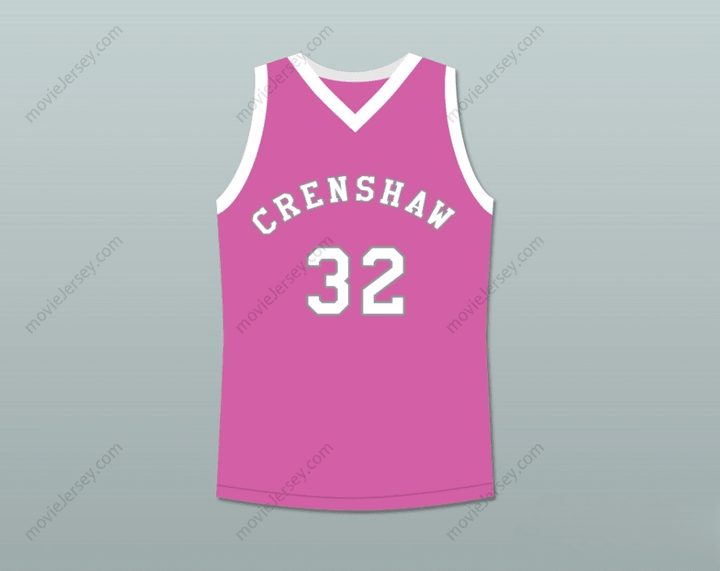 CUSTOM ANY Name Number MONICA WRIGHT 32 CRENSHAW HIGH SCHOOL PINK BASKETBALL JERSEY LOVE AND BASKETBALL Top Stitched S-6XL