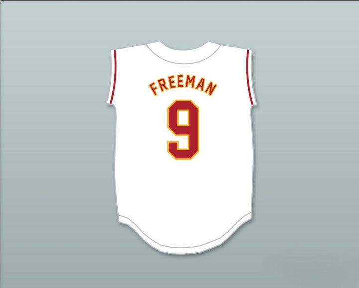 Custom Any Name Number FREDDIE FREEMAN 9 EL MODENA HIGH SCHOOL VANGUARDS WHITE BASEBALL JERSEY 2 Top Stitched S-6XL
