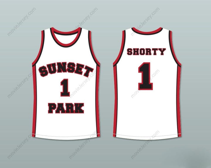 CUSTOM ANY Name Number FREDRO STARR SHORTY 1 SUNSET PARK WHITE BASKETBALL JERSEY Top Stitched S-6XL