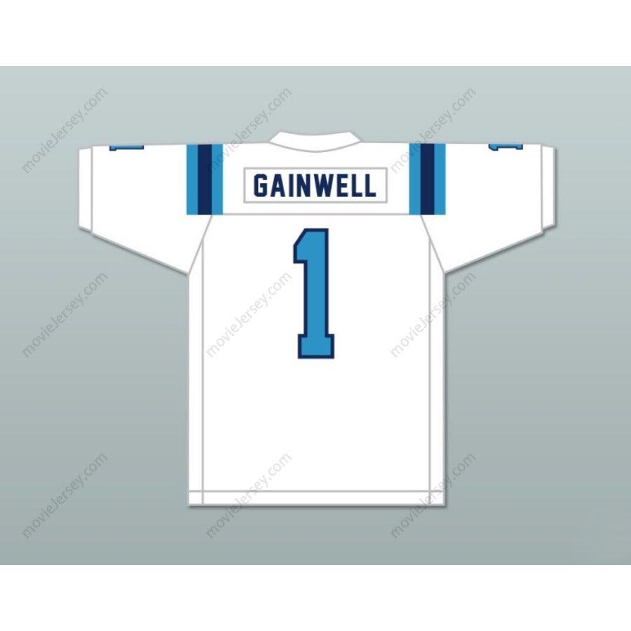 CUSTOM ANY Name Number KENNETH GAINWELL 1 YAZOO COUNTY HIGH SCHOOL PANTHERS FOOTBALL JERSEY Top Stitched S-6XL