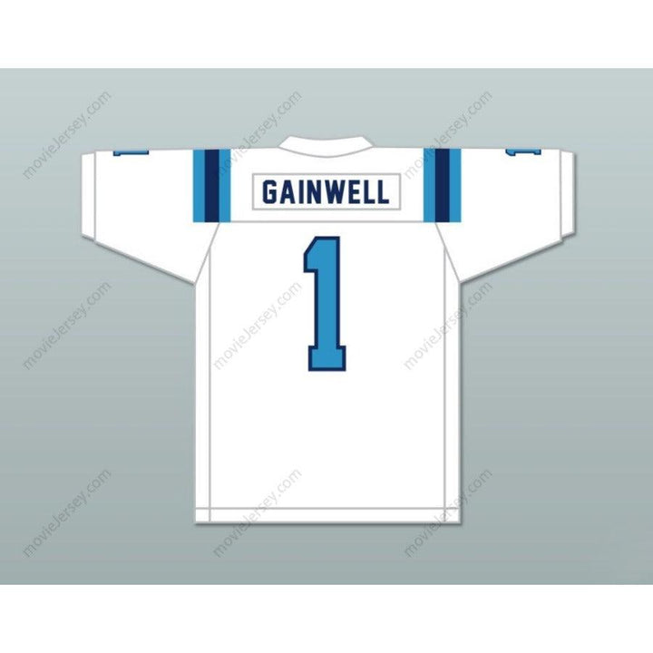 CUSTOM ANY Name Number KENNETH GAINWELL 1 YAZOO COUNTY HIGH SCHOOL PANTHERS FOOTBALL JERSEY Top Stitched S-6XL