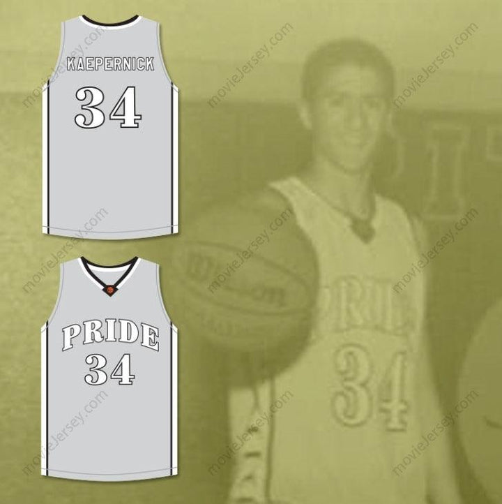 CUSTOM ANY Name Number COLIN KAEPERNICK 34 JOHN H. PITMAN HIGH SCHOOL PRIDE GRAY BASKETBALL JERSEY 2 Top Stitched S-6XL