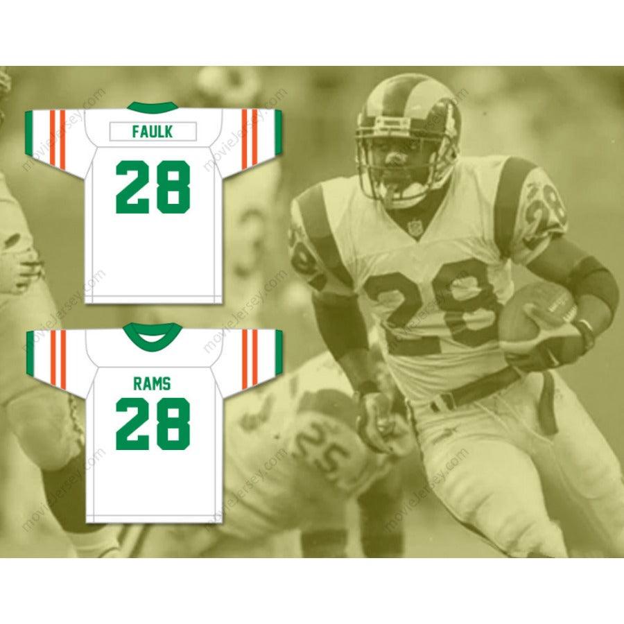 CUSTOM ANY Name Number MARSHALL FAULK 28 G. W. CARVER HIGH SCHOOL RAMS Football Jersey Top Stitched S-6XL