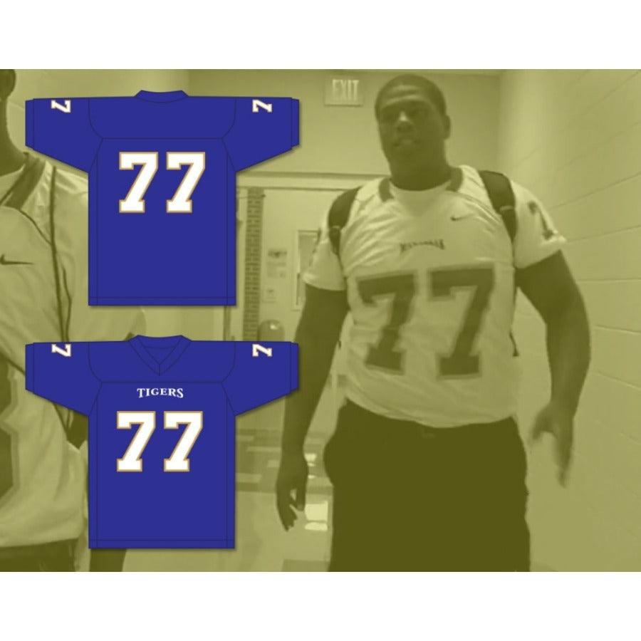 CUSTOM ANY Name Number O.C. BROWN 77 MANASSAS TIGERS HIGH SCHOOL Football Jersey Top Stitched S-6XL