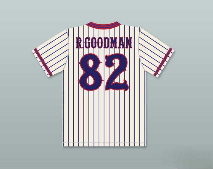 Custom Any Name Number RICHIE GOODMAN 82 BENCHWARMERS PINSTRIPED BASEBALL JERSEY Top Stitched S-6XL