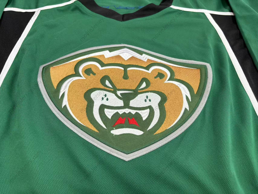 Custom Any Name Number EVERETT SILVERTIPS GREEN HOCKEY JERSEY Stitched Top Stitched S-6XL
