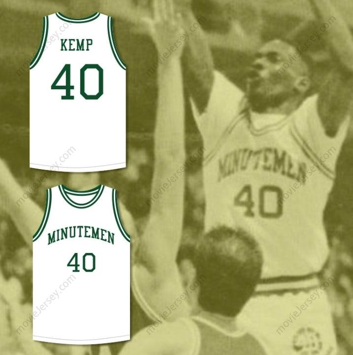 CUSTOM ANY Name Number SHAWN KEMP 40 CONCORD MINUTEMEN HIGH SCHOOL WHITE BASKETBALL JERSEY Top Stitched S-6XL