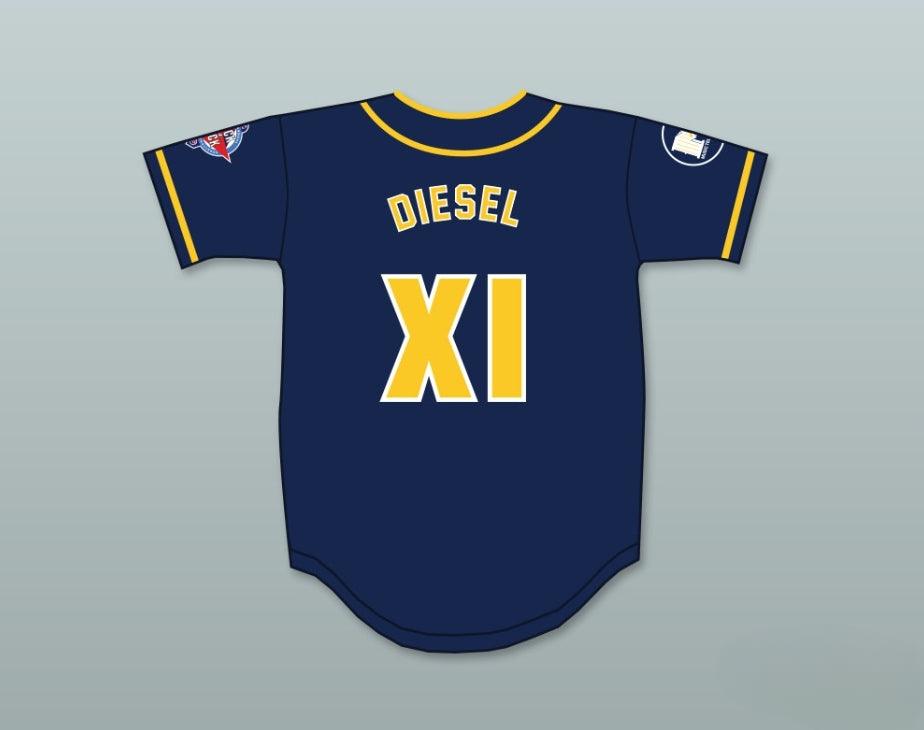 Custom Any Name Number WRESTLER DIESEL XI AWAYBOYS BASEBALL JERSEY 6TH ANNUAL ROCK N' JOCK SOFTBALL CHALLENGE 1995 Top Stitched S-6XL