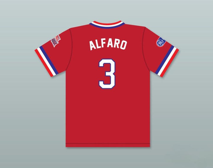 Custom Any Name Number FLAVIO ALFARO 3 1984 USA TEAM RED BASEBALL JERSEY Top Stitched S-6XL