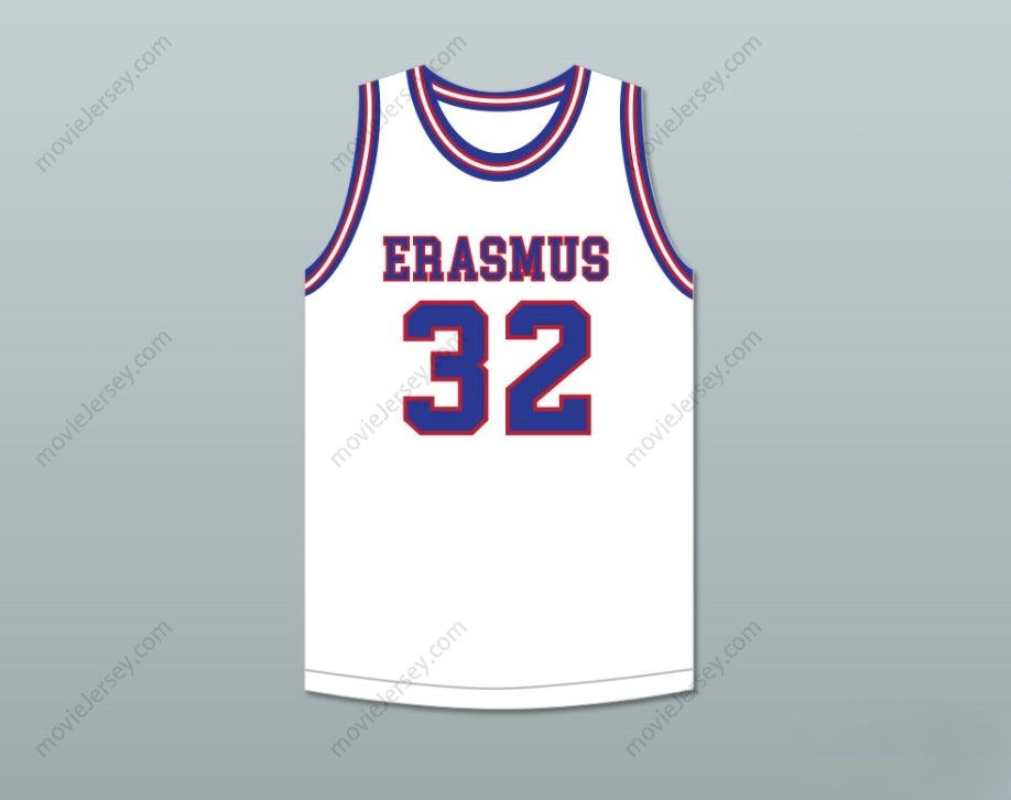 CUSTOM ANY Name Number BILLY CUNNINGHAM 32 ERASMUS HALL HIGH SCHOOL WHITE BASKETBALL JERSEY Top Stitched S-6XL