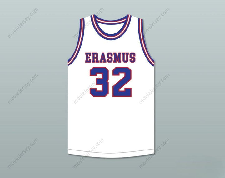 CUSTOM ANY Name Number BILLY CUNNINGHAM 32 ERASMUS HALL HIGH SCHOOL WHITE BASKETBALL JERSEY Top Stitched S-6XL