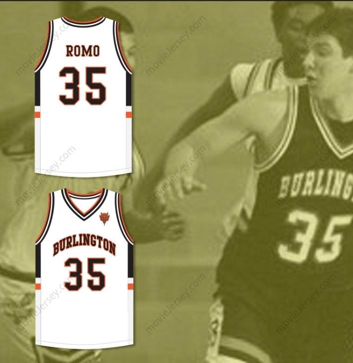 CUSTOM ANY Name Number TONY ROMO 35  HIGH SCHOOL WHITE BASKETBALL JERSEY WITH PATCH Top Stitched S-6XL
