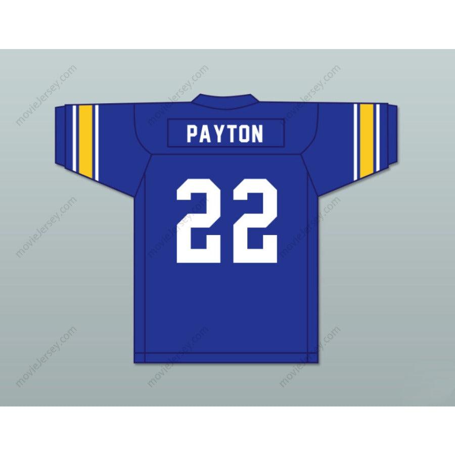 CUSTOM ANY Name Number WALTER PAYTON 22 COLUMBIA HIGH SCHOOL WILDCATS BLUE FOOTBALL JERSEY Top Stitched S-6XL