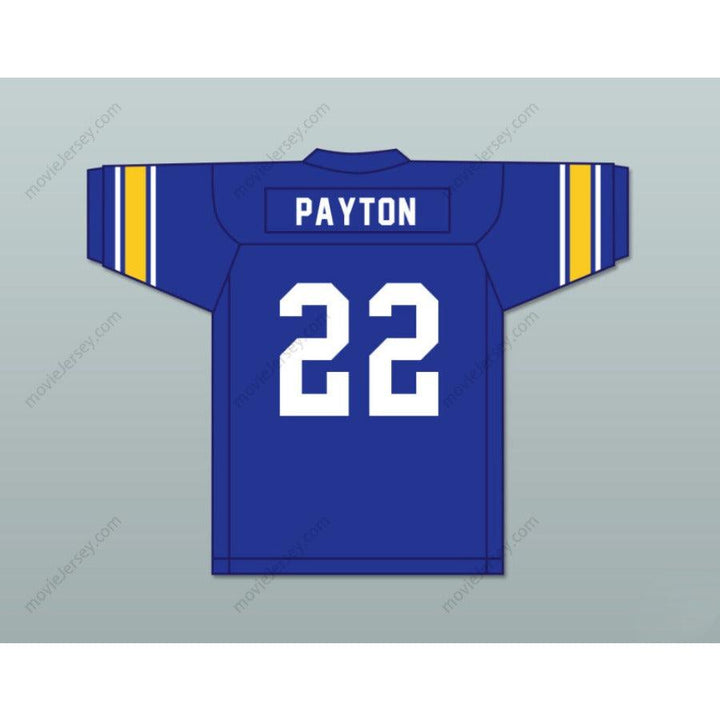 CUSTOM ANY Name Number WALTER PAYTON 22 COLUMBIA HIGH SCHOOL WILDCATS BLUE FOOTBALL JERSEY Top Stitched S-6XL