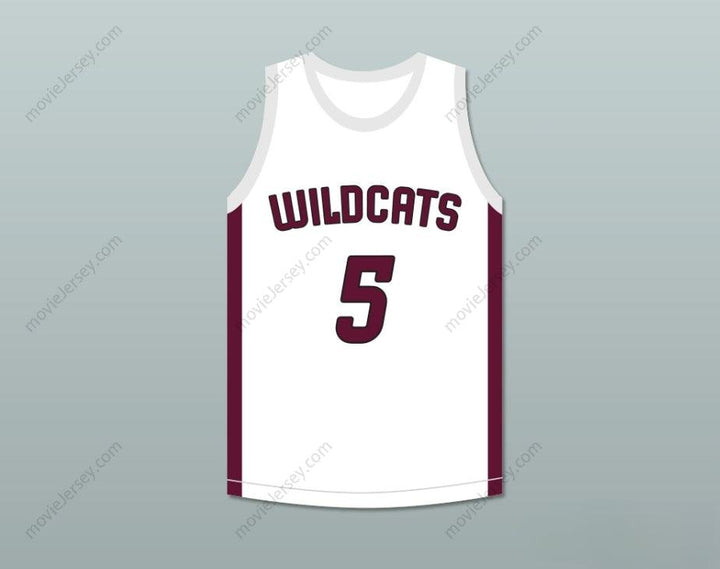 CUSTOM ANY Name Number PATRICK MAHOMES 5 WHITEHOUSE HIGH SCHOOL WILDCATS WHITE BASKETBALL JERSEY 1 Top Stitched S-6XL