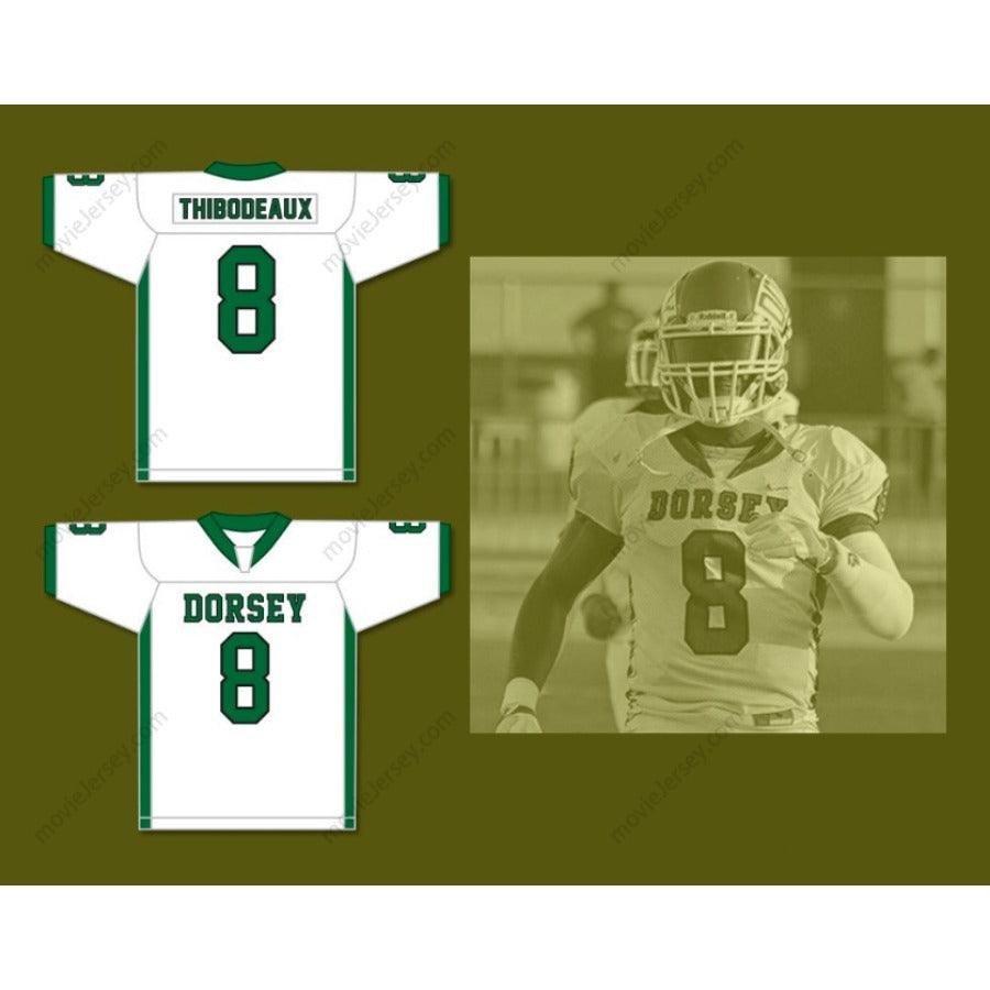 CUSTOM ANY Name Number KAYVON THIBODEAUX 8 SUSAN MILLER DORSEY HIGH SCHOOL DONS Football Jersey Top Stitched S-6XL