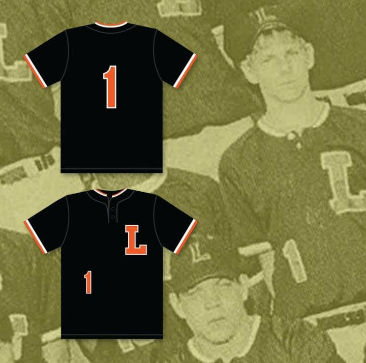 Custom Any Name Number CHRIS SALE 1  SENIOR HIGH SCHOOL DREADNAUGHTS BLACK BASEBALL JERSEY 1 Top Stitched S-6XL