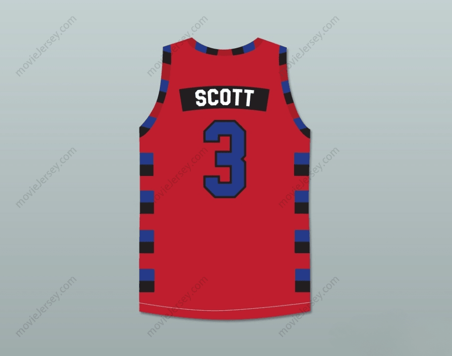 CUSTOM ANY Name Number LUCAS SCOTT ONE TREE HILL RAVENS RED BASKETBALL JERSEY ANY NUMBER OR PLAYER Top Stitched S-6XL