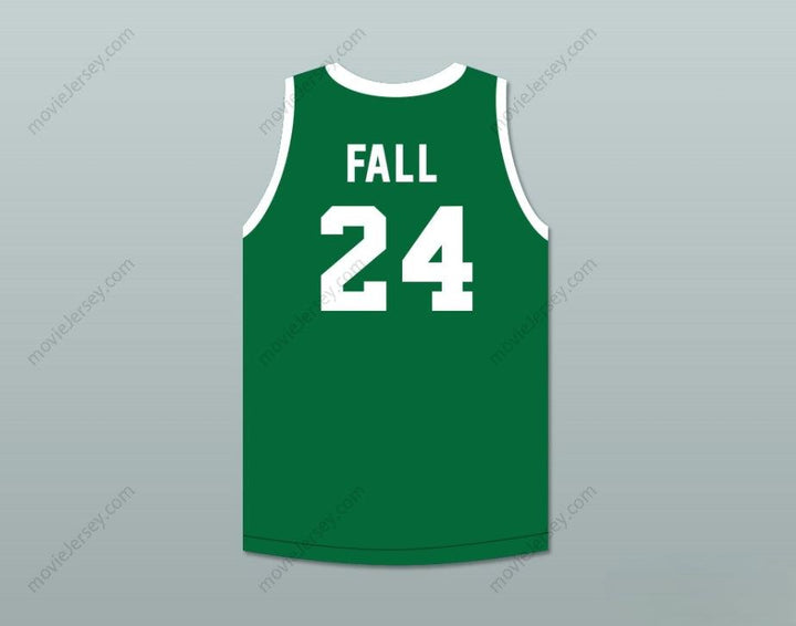 CUSTOM ANY Name Number TACKO FALL 24 JAMIE'S HOUSE CHARTER SCHOOL JAGUARS GREEN BASKETBALL JERSEY 2 Top Stitched S-6XL