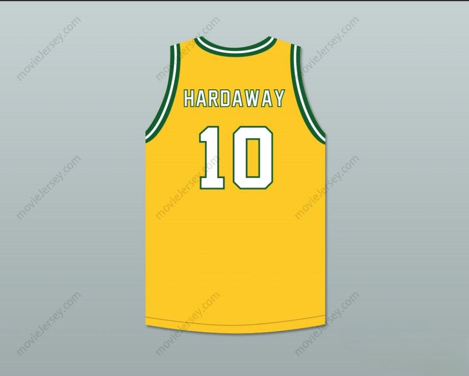 CUSTOM ANY Name Number TIM HARDAWAY 10 CARVER MILITARY ACADEMY CHALLENGERS YELLOW GOLD BASKETBALL JERSEY 1 Top Stitched S-6XL