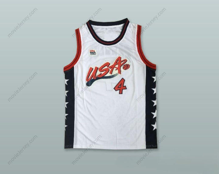 CUSTOM ANY Name Number 1996 CHARLES BARKLEY 4 USA TEAM HOME BASKETBALL JERSEY Top Stitched S-6XL