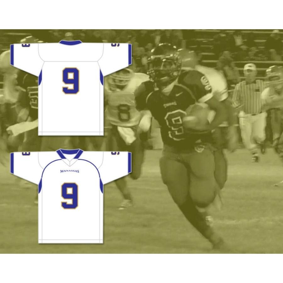 CUSTOM ANY Name Number OMAR WILLIAMS 9 MANASSAS TIGERS HIGH SCHOOL Football Jersey Top Stitched S-6XL