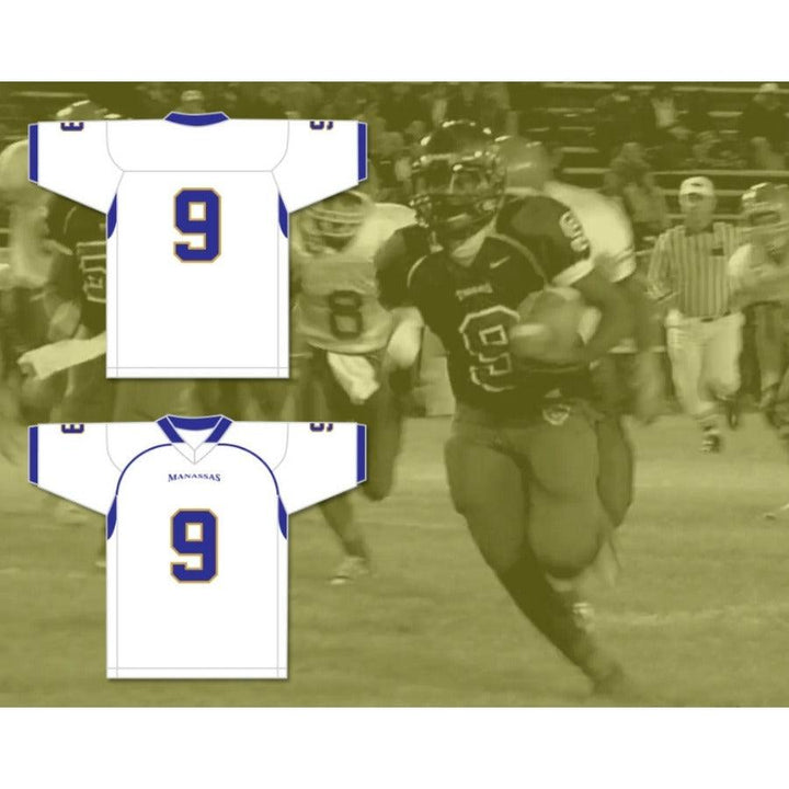 CUSTOM ANY Name Number OMAR WILLIAMS 9 MANASSAS TIGERS HIGH SCHOOL Football Jersey Top Stitched S-6XL