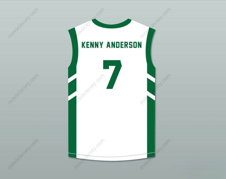 CUSTOM ANY Name Number KENNY ANDERSON 7 WHITE BASKETBALL JERSEY DENNIS RODMAN'S BIG BANG IN PYONGYANG Top Stitched S-6XL