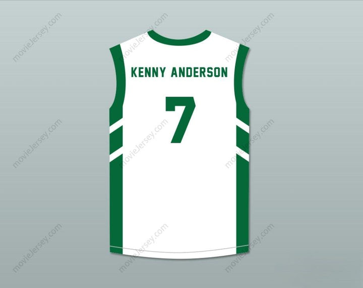 CUSTOM ANY Name Number KENNY ANDERSON 7 WHITE BASKETBALL JERSEY DENNIS RODMAN'S BIG BANG IN PYONGYANG Top Stitched S-6XL