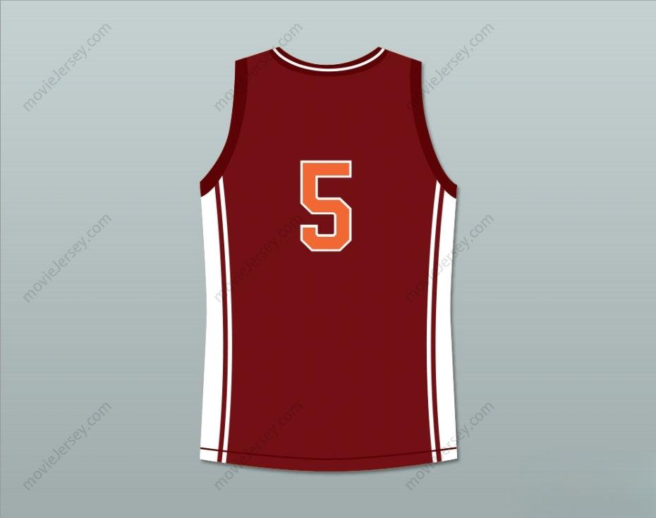 CUSTOM ANY Name Number JASON LYLE 5 RICHMOND OILERS HOME BASKETBALL JERSEY COACH CARTER Top Stitched S-6XL
